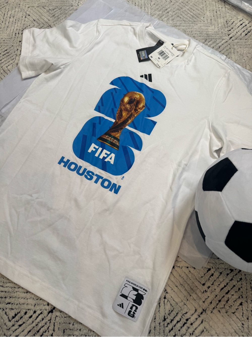 New Adidas FIFA World Cup 2026 Houston Host City T-Shirt Men’s Medium NWT